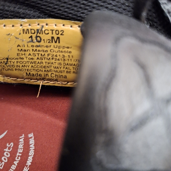 Twisted X Black Leather Safety Toe Moc - Picture 5 of 7